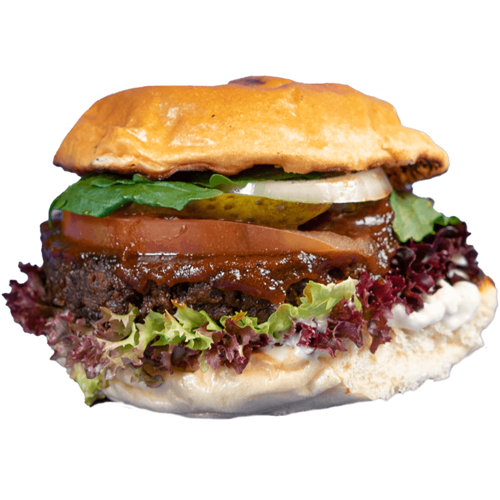 Smokey BBQ Mushroom Burger - Vegan burger at Lia's Kitchen Berlin
